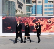 Лейла Алиева приняла участие в общенародном шествии в Баку