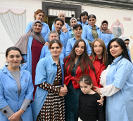Leyla Əliyeva Şamaxıda sosial tikiş müəssisəsinin fəaliyyəti ilə tanış olub
