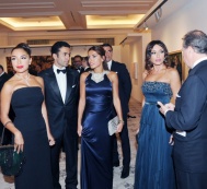 Leyla Aliyeva attends the first exhibition of Christie`s auction house in Baku