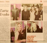 В итальянской газете опубликована статья, посвященная открытию в Риме выставки «Fly to Baku»