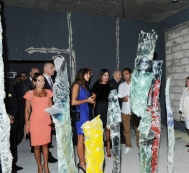 Leyla Aliyeva attends opening ceremony of “Commonist” modern art exhibition in Baku
