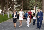 Лейла Алиева приняла участие в открытии дошкольных учебных заведений и поликлиники в Баку
