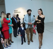  Leyla Aliyeva acquaints herself with the exhibition “Words”