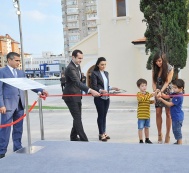  Leyla Aliyeva attends inauguration of the 3D Graffiti Project in Dada Gorgud Park