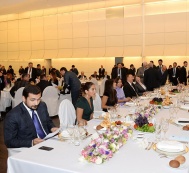  A dinner was given on behalf of Azerbaijani President Ilham Aliyev in honour of the participants of the 4th Baku International Humanitarian Forum 