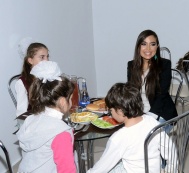  Children being treated at Somatical Sanatorium № 6 in the Garadagh District are presented gifts from the Heydar Aliyev Foundation 