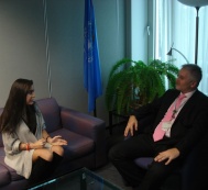   Leyla Aliyeva meets Director of United Nations Environment Programme’s Regional Office for Europe Jan Dusik