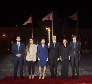  A ceremony of lighting the Baku-2015 European Games’ flame takes place
