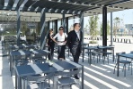 Президент Ильхам Алиев и его супруга Мехрибан Алиева ознакомились с условиями, созданными в парке, созданном перед Парком Европейских игр