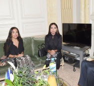  President of the Heydar Aliyev Foundation Mehriban Aliyeva meets the mayor of the 1st Arrondissement of Paris  