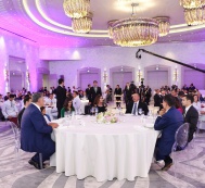 President Ilham Aliyev meets sportsmen-participants of the 31st Summer Olympic Games  