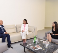 Первый вице-президент Мехрибан Алиева встретилась с генеральным директором ИСЕСКО Абдулазизом бин Османом аль-Тувейджри