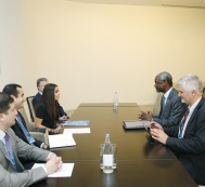 Лейла Алиева встретилась с заместителем исполнительного директора Программы окружающей среды ООН (UNEP) Ибрагимом Тио