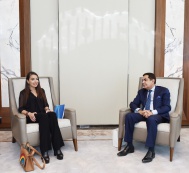 Leyla Aliyeva meets the supreme representative of the UN’s Alliance of Civilizations 
