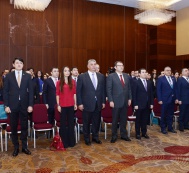 Лейла Алиева приняла участие в церемонии открытия V азербайджано-российского молодежного форума