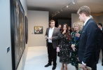 Лейла Алиева приняла участие в церемонии открытия персональной выставки Алексея Бегова «Земля и Небо»