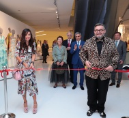 Лейла Алиева приняла участие в открытии выставки "Заповедник моды" в Центре Гейдара Алиева
