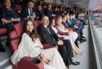 Президент Ильхам Алиев и члены его семьи приняли участие в церемонии открытия чемпионата мира по футболу в Москве
